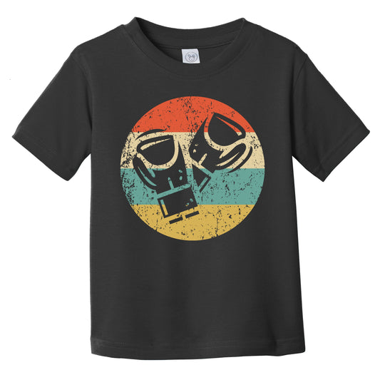 Boxing Gloves Icon Retro Boxing Infant Toddler T-Shirt
