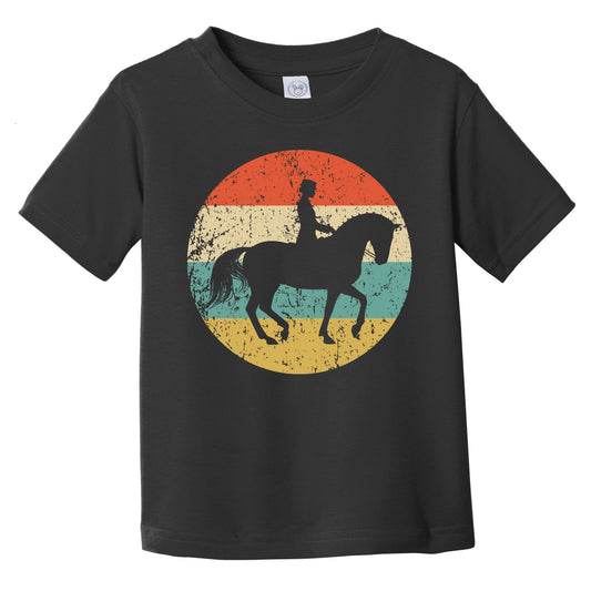 Equestrian Horse Icon Retro Dressage Infant Toddler T-Shirt