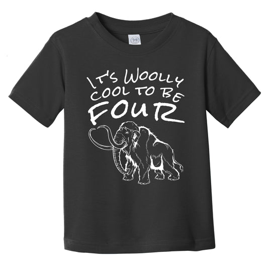 It's Woolly Cool To Be Four Funny Woolly Mammoth 4th Birthday T-Shirt