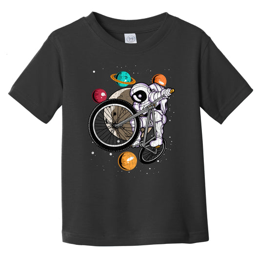 BMX Astronaut Outer Space Spaceman Bike Distressed Infant Toddler T-Shirt