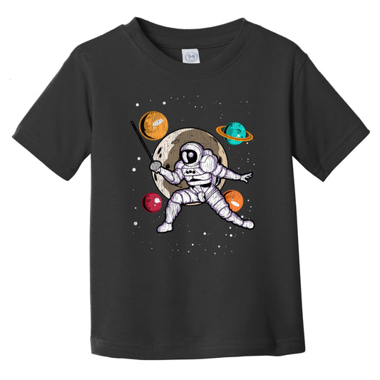 Fencing Astronaut Outer Space Spaceman Distressed Infant Toddler T-Shirt
