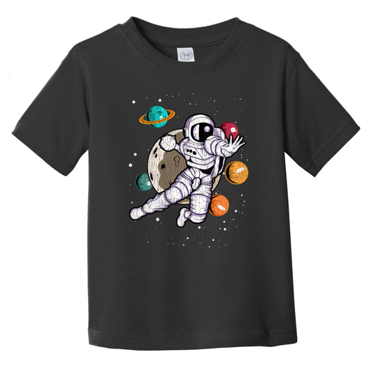 Handball Astronaut Outer Space Spaceman Distressed Infant Toddler T-Shirt