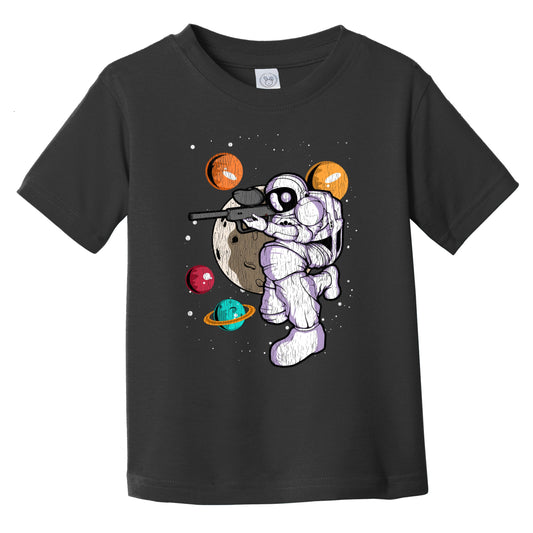 Paintball Astronaut Outer Space Spaceman Distressed Infant Toddler T-Shirt