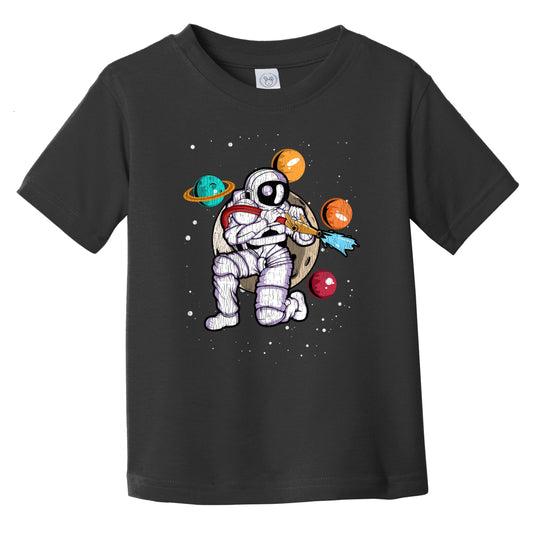 Firefighter Astronaut Outer Space Spaceman Fireman Distressed Infant Toddler T-Shirt