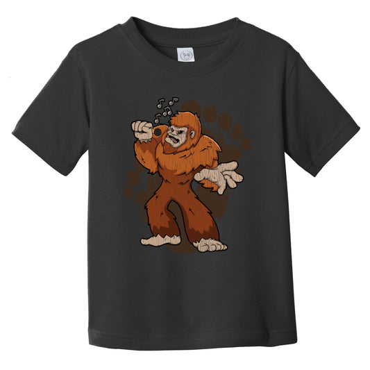 Toddler Bigfoot Karaoke Shirt - Sasquatch Singing Infant Toddler T-Shirt