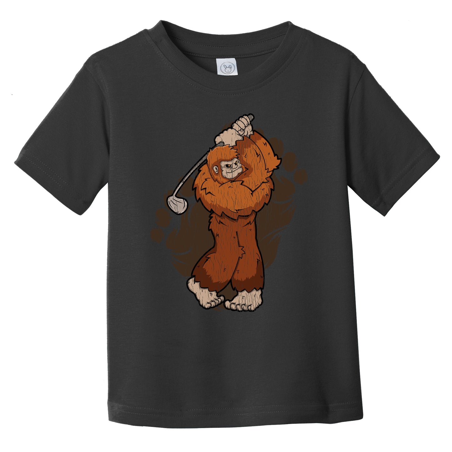 Toddler Bigfoot Golf Shirt - Sasquatch Golfing Infant Toddler T-Shirt