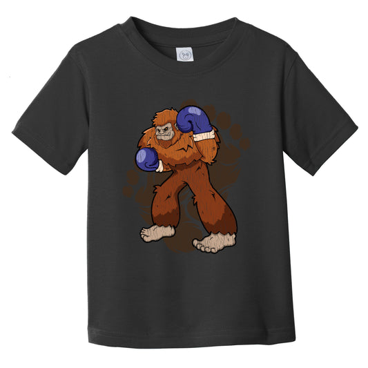 Toddler Bigfoot Boxing Shirt - Sasquatch Boxing Infant Toddler T-Shirt