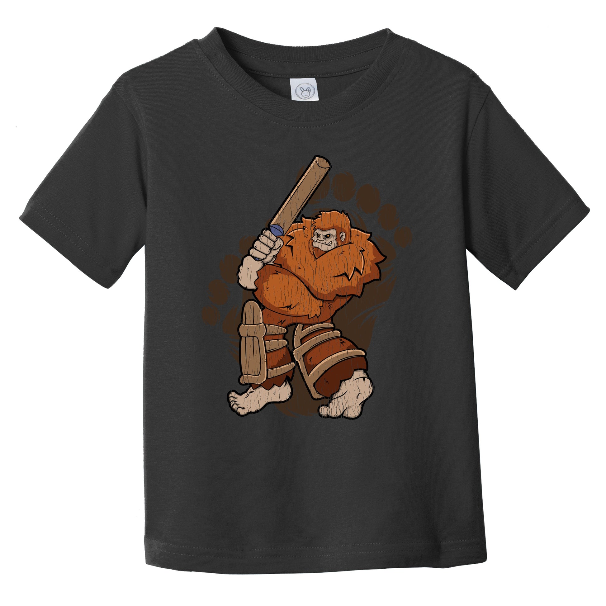 Toddler Bigfoot Cricket Shirt - Sasquatch Playing Cricket Infant Toddler T-Shirt