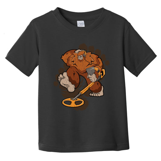 Toddler Bigfoot Metal Detector Shirt - Sasquatch Metal Detecting Infant Toddler T-Shirt