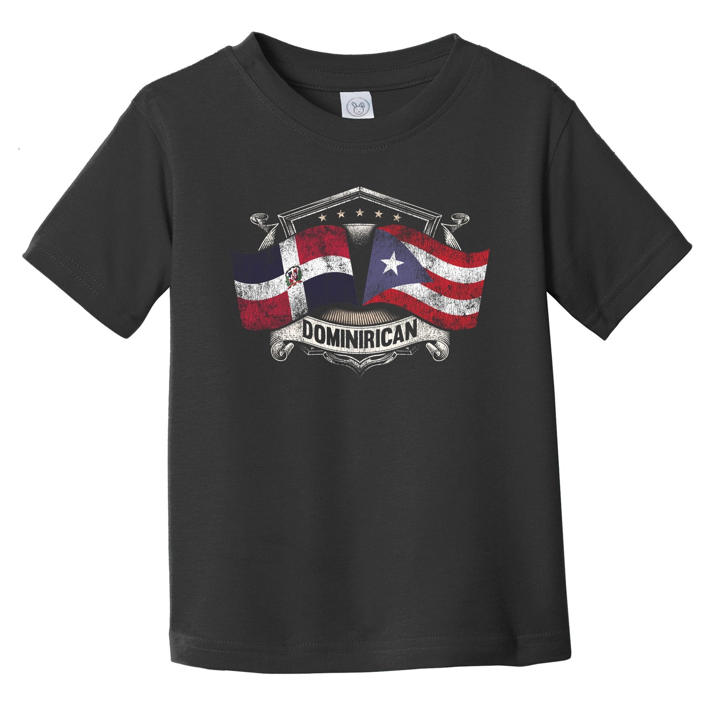 Dominican Republic Puerto Rico Flags Dominirican Infant Toddler T-Shirt