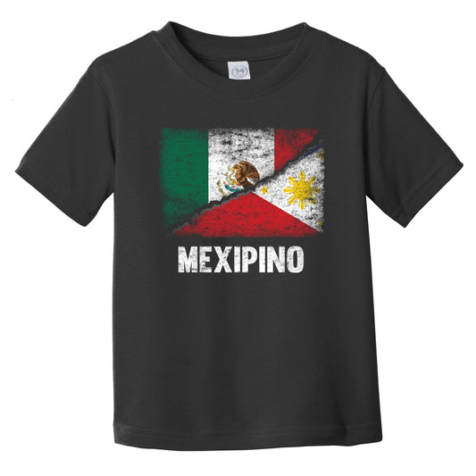 Half Mexican Half Filipino Flag Mexico Philippines Mexipino Infant Toddler T-Shirt