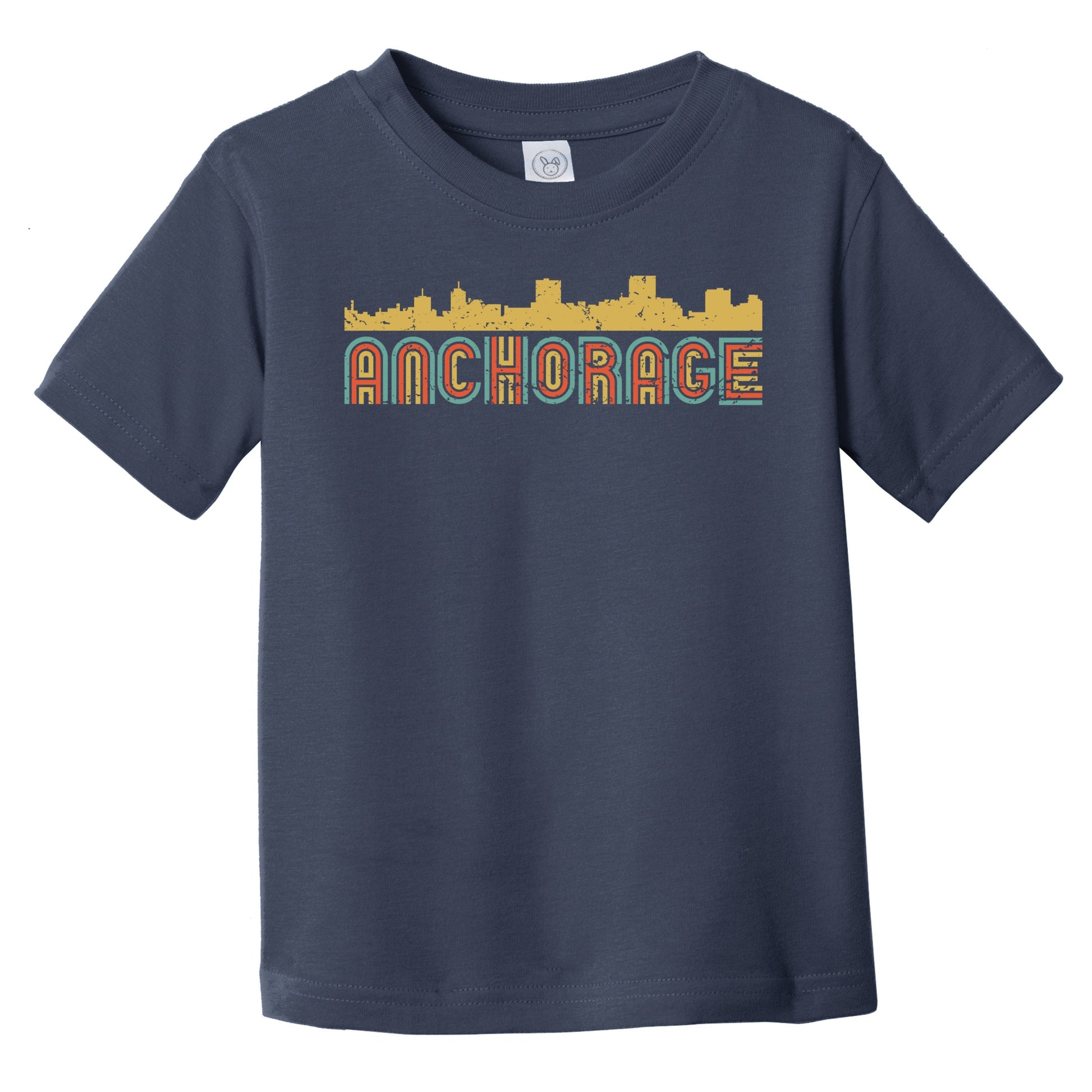 Retro Anchorage Alaska Skyline Infant / Toddler T-Shirt
