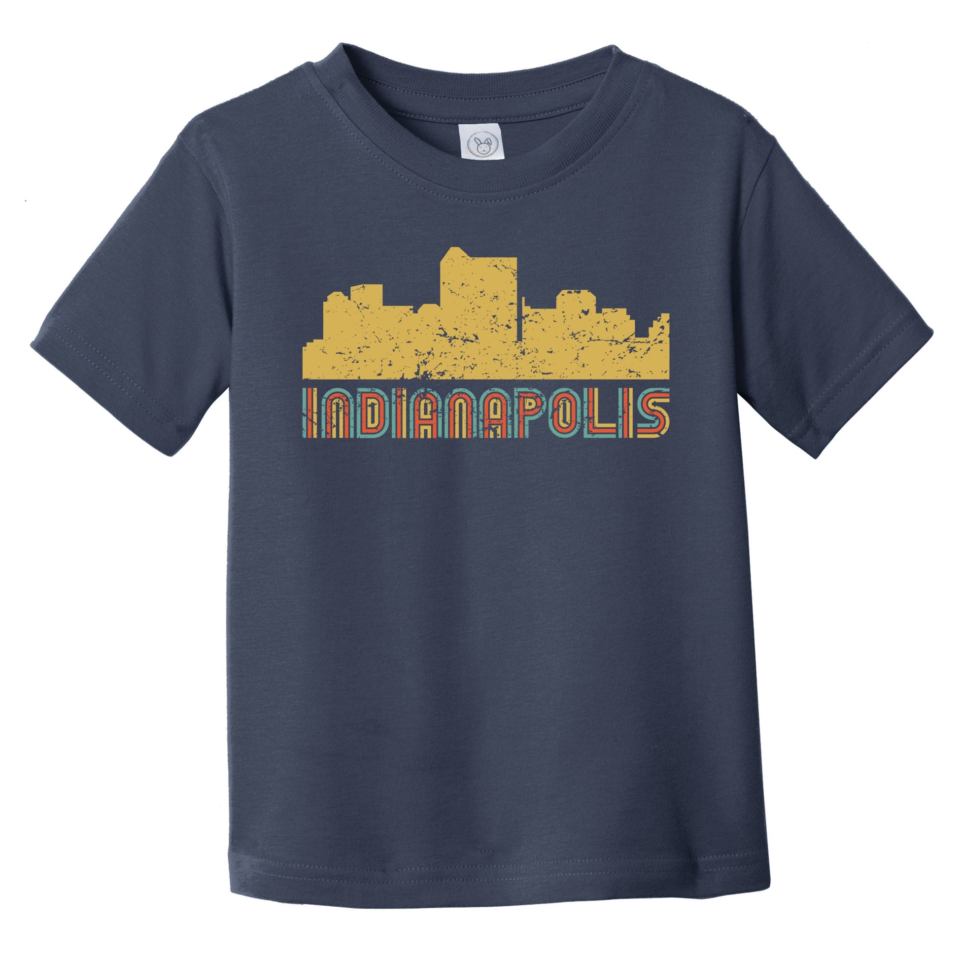 Retro Indianapolis Indiana Skyline Infant / Toddler T-Shirt