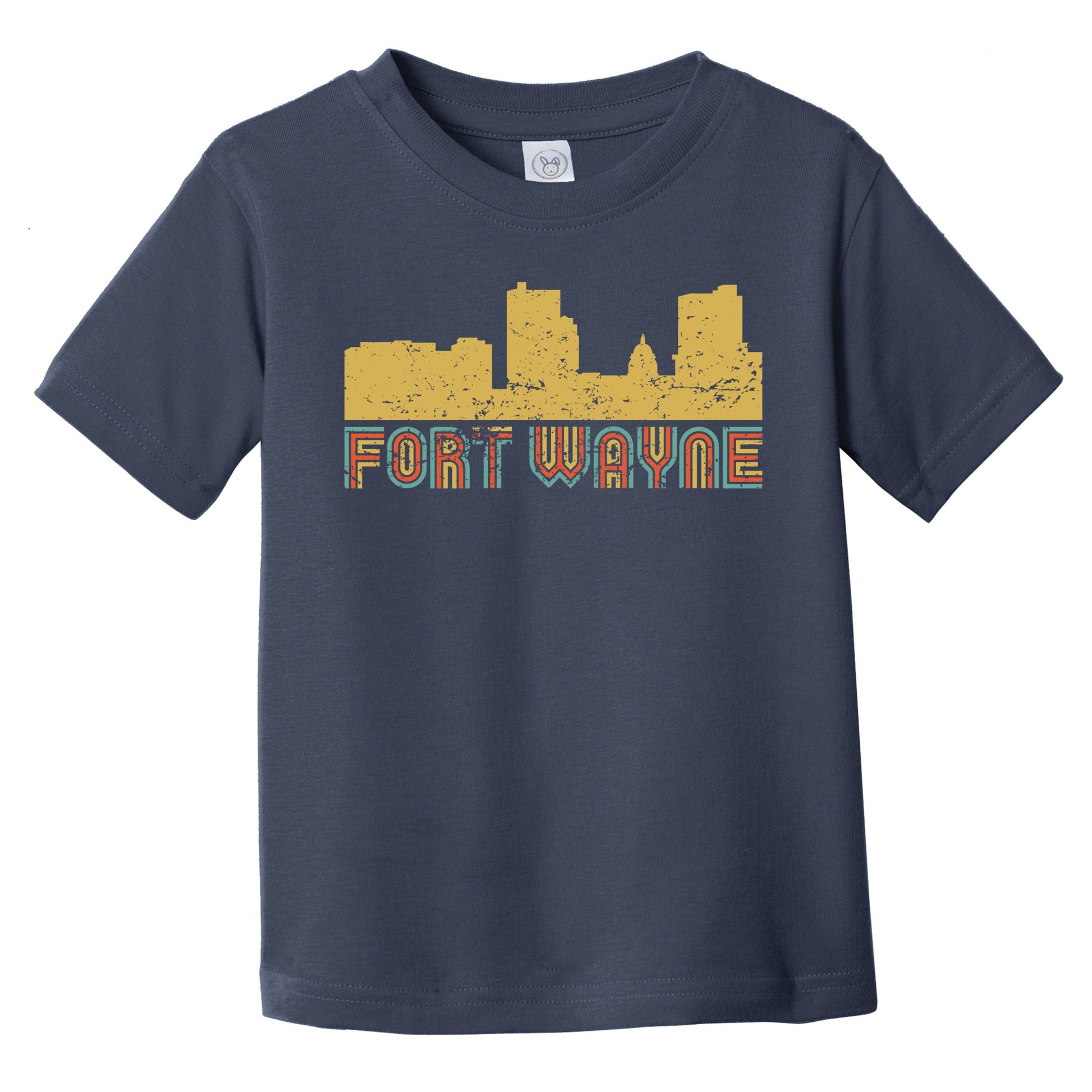 Retro Fort Wayne Indiana Skyline Infant / Toddler T-Shirt