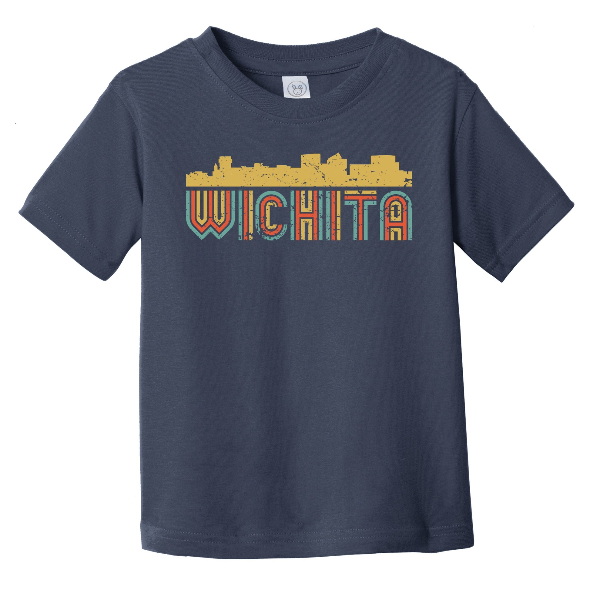Retro Wichita Kansas Skyline Infant / Toddler T-Shirt