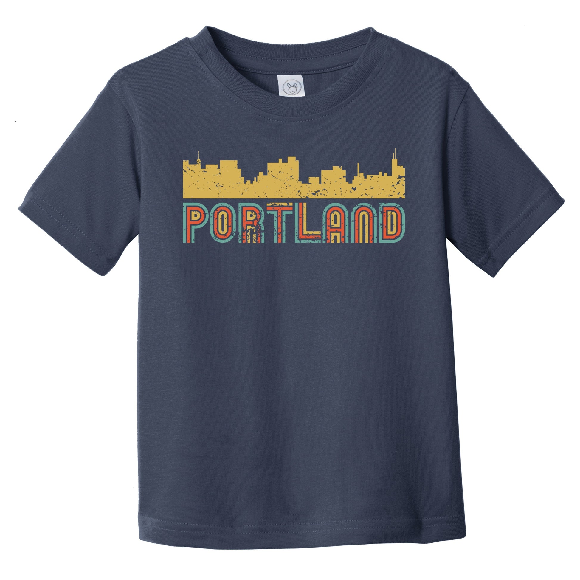 Retro Portland Maine Skyline Infant / Toddler T-Shirt