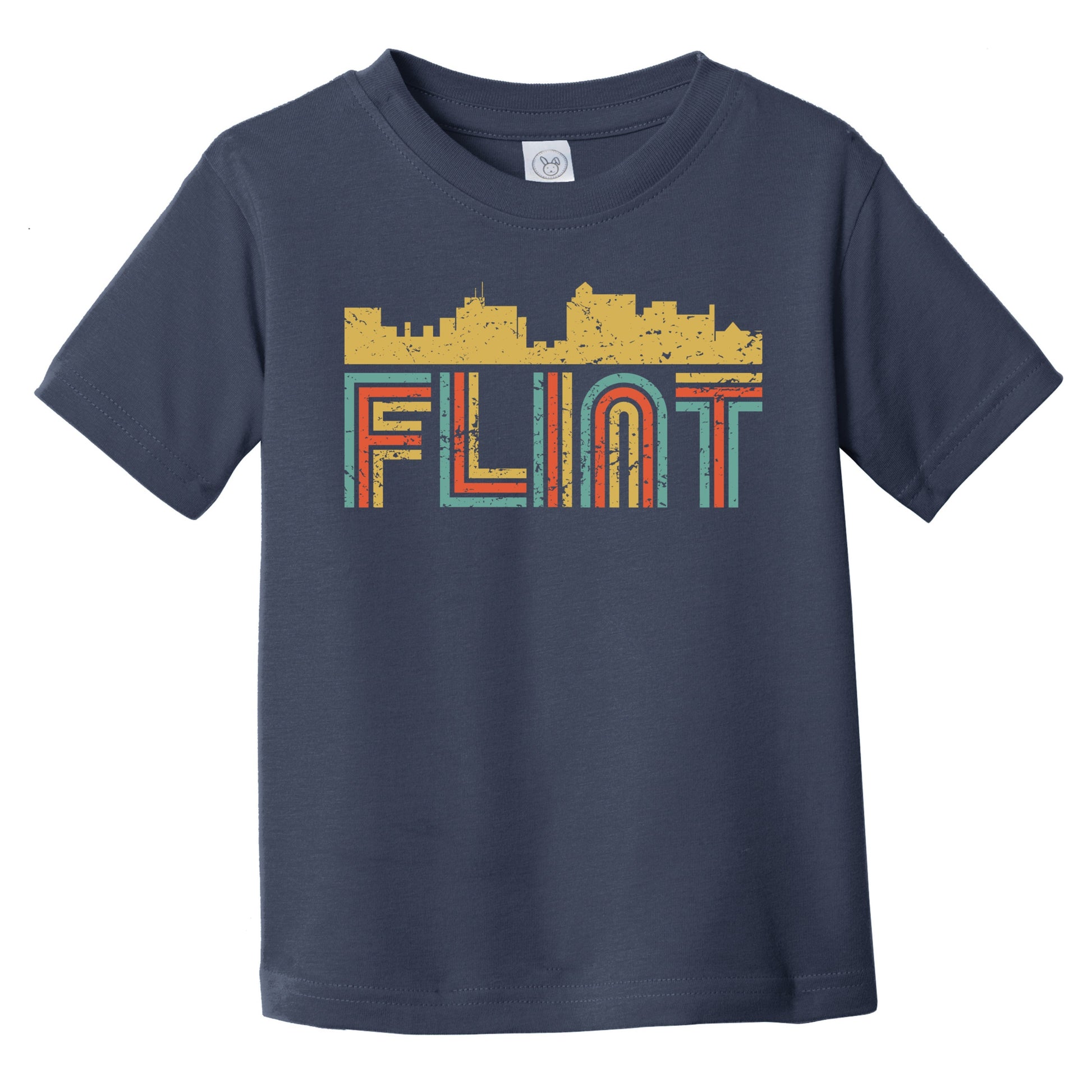 Retro Flint Michigan Skyline Infant / Toddler T-Shirt