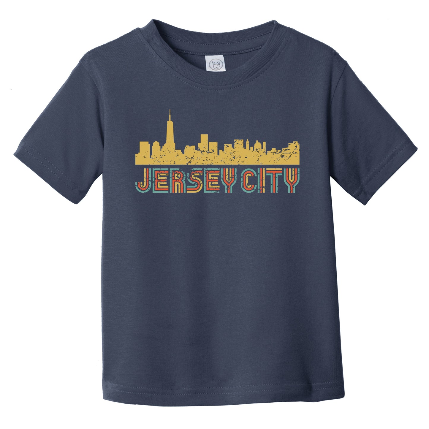 Retro Jersey City New Jersey Skyline Infant / Toddler T-Shirt