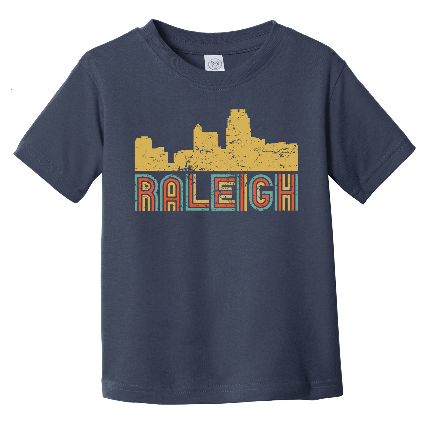 Retro Raleigh North Carolina Skyline Infant / Toddler T-Shirt