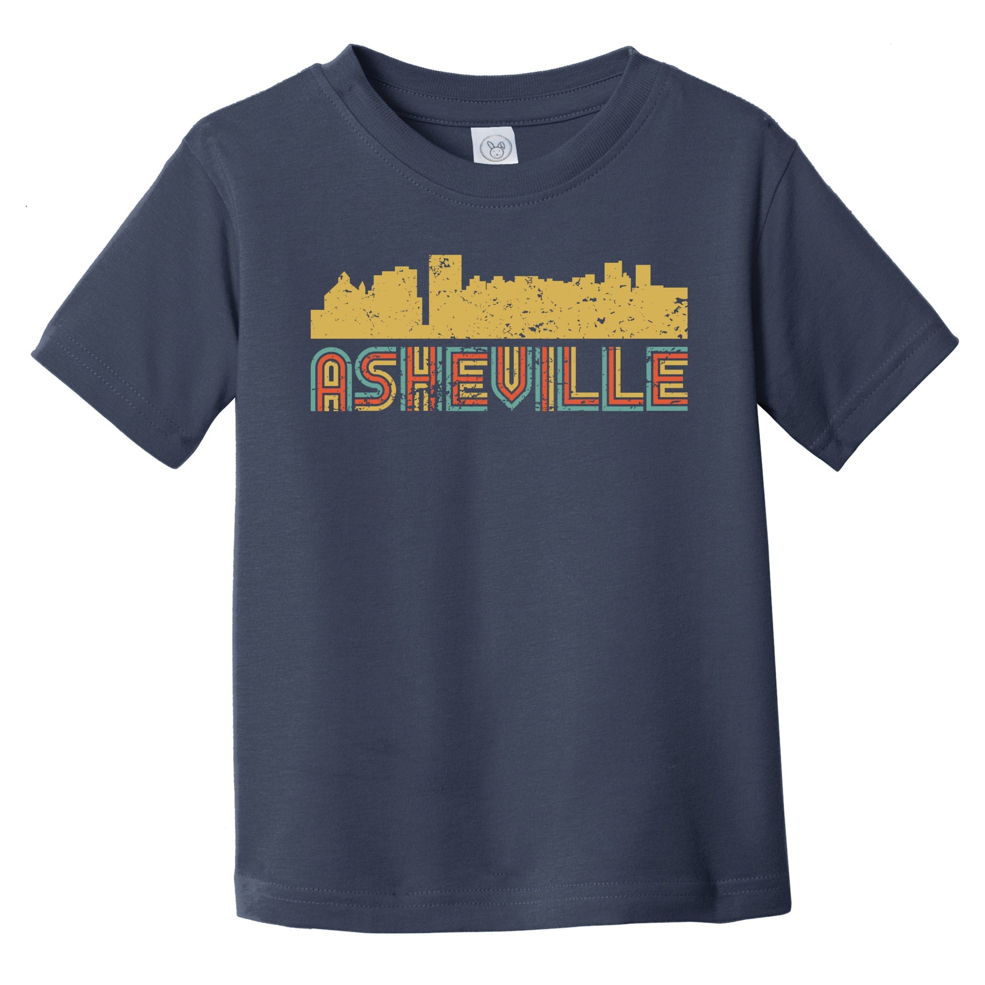 Retro Asheville North Carolina Skyline Infant / Toddler T-Shirt
