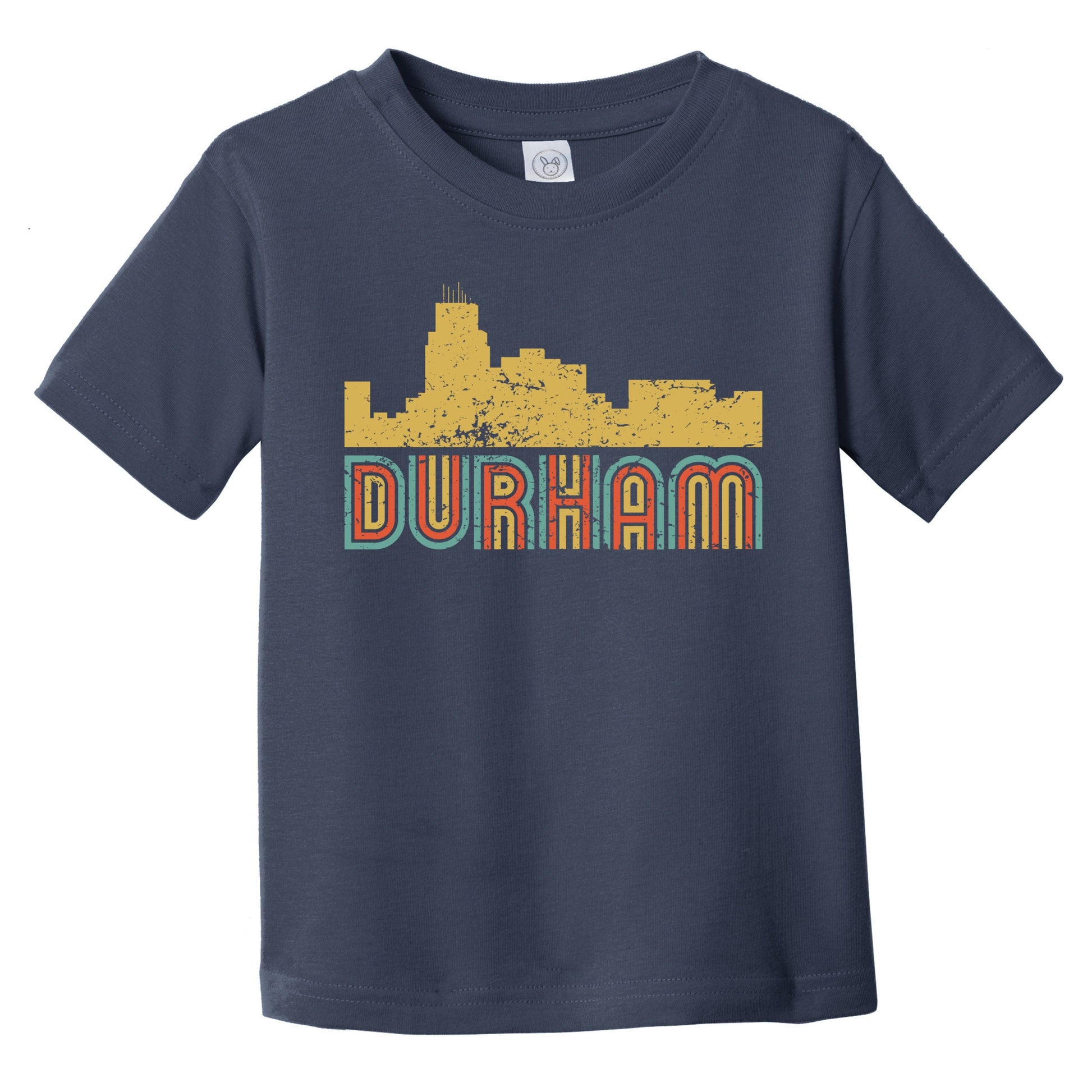 Retro Durham North Carolina Skyline Infant / Toddler T-Shirt