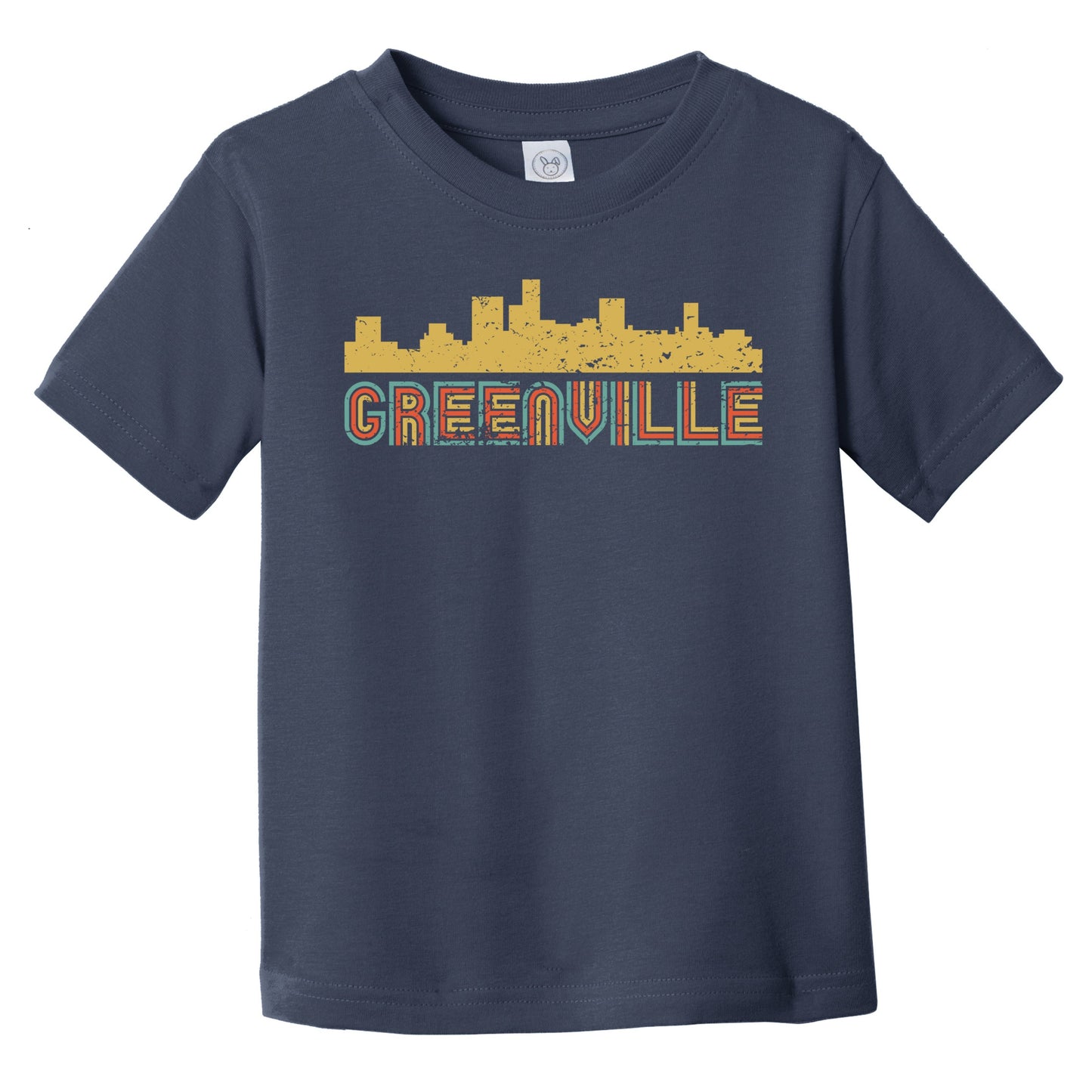 Retro Greenville South Carolina Skyline Infant / Toddler T-Shirt