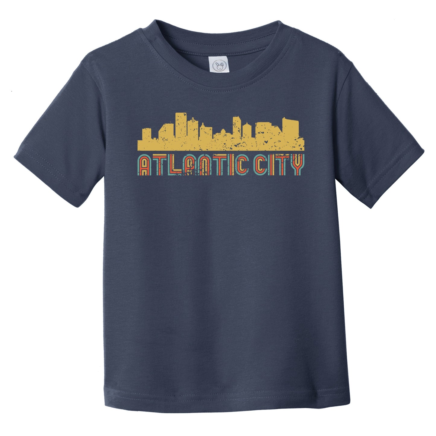 Retro Atlantic City New Jersey Skyline Infant / Toddler T-Shirt