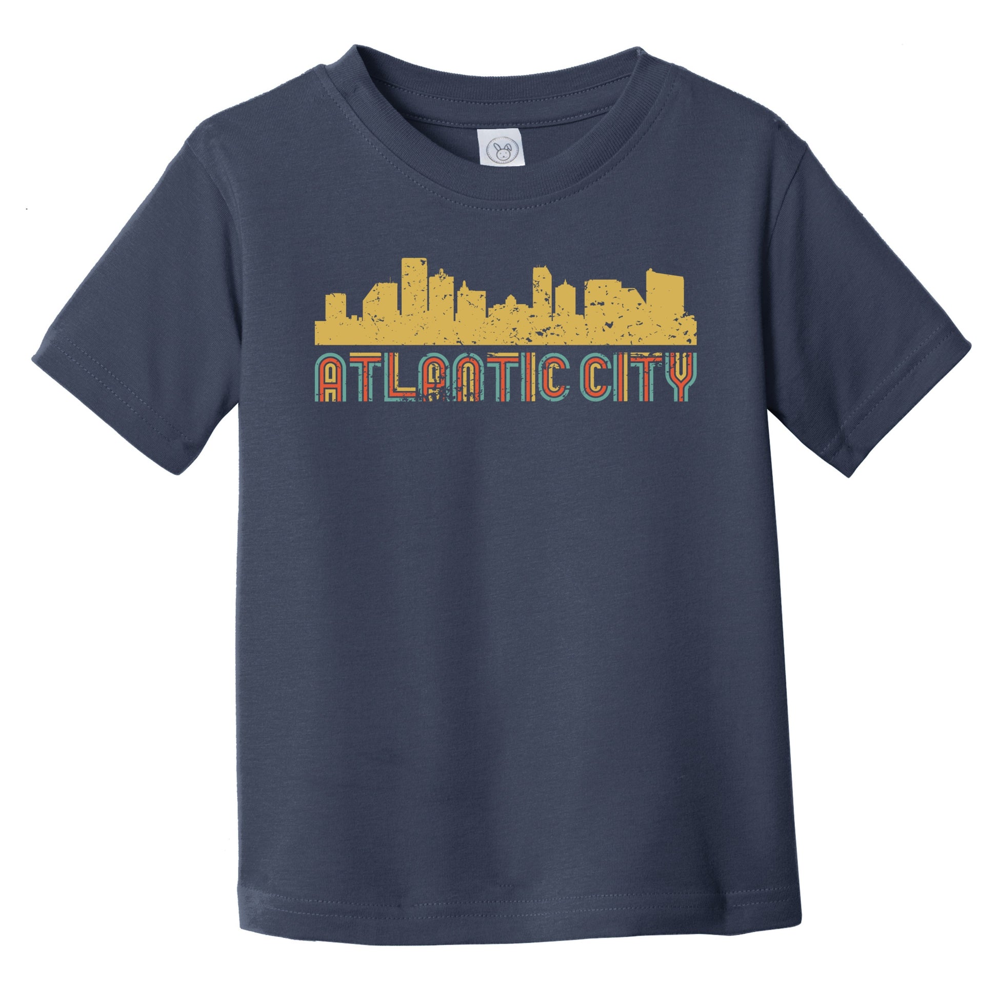Retro Atlantic City New Jersey Skyline Infant / Toddler T-Shirt