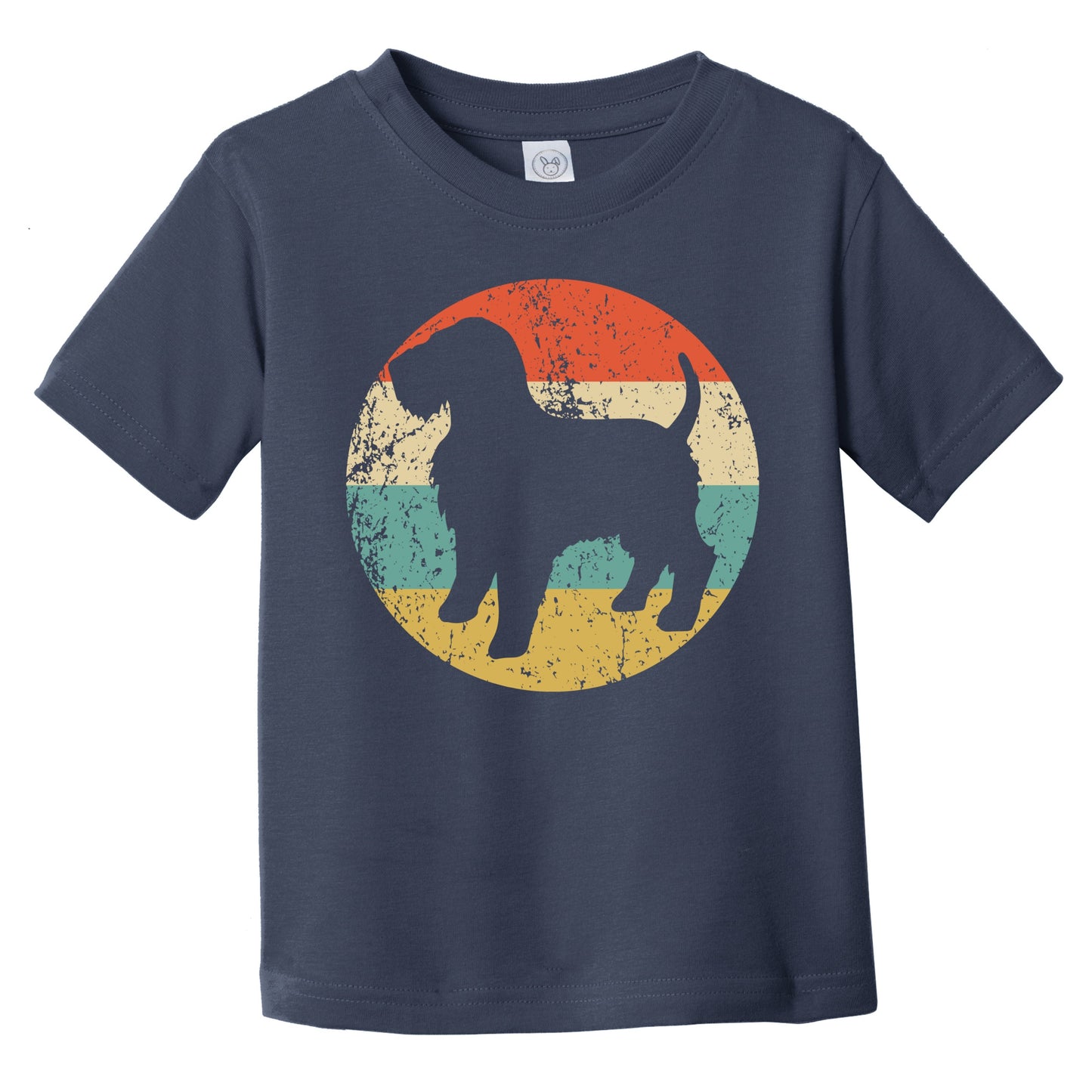 Retro Wheaten Terrier Icon Dog Silhouette Infant Toddler T-Shirt