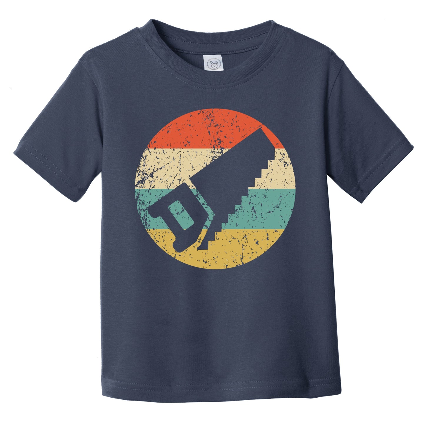 Retro Hand Saw Icon Carpentry Infant Toddler T-Shirt