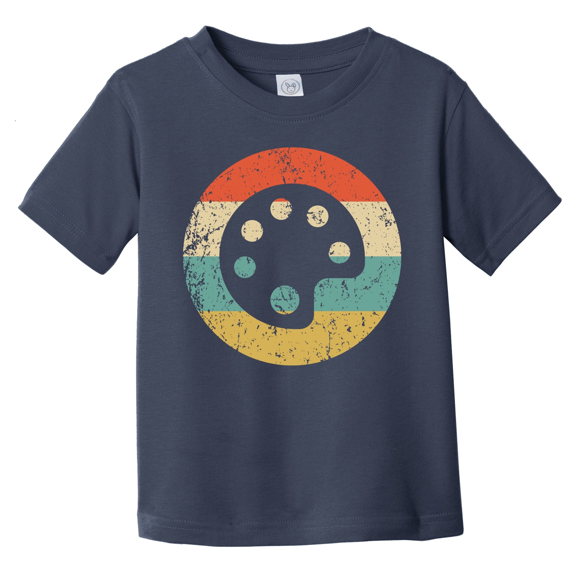 Retro Paint Palette Icon Art Infant Toddler T-Shirt