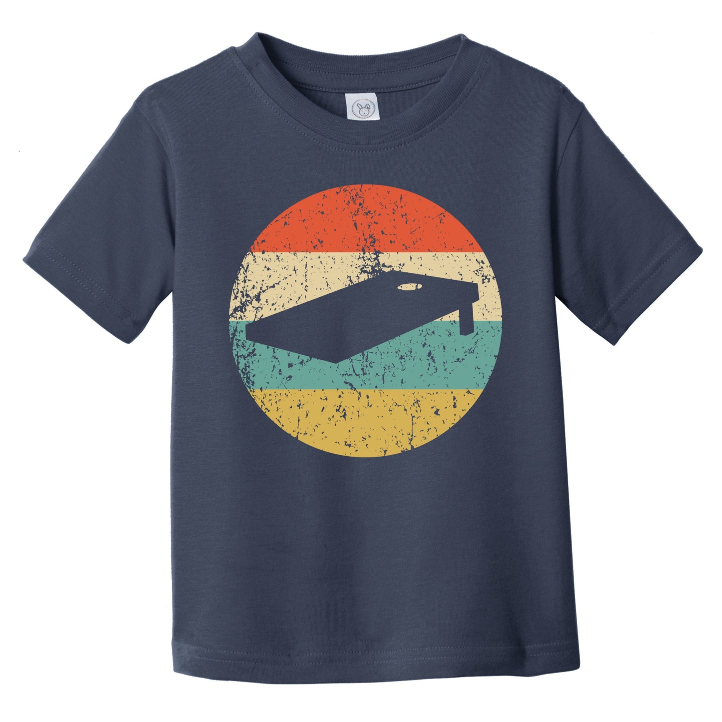 Retro Cornhole Board Icon Cornhole Infant Toddler T-Shirt