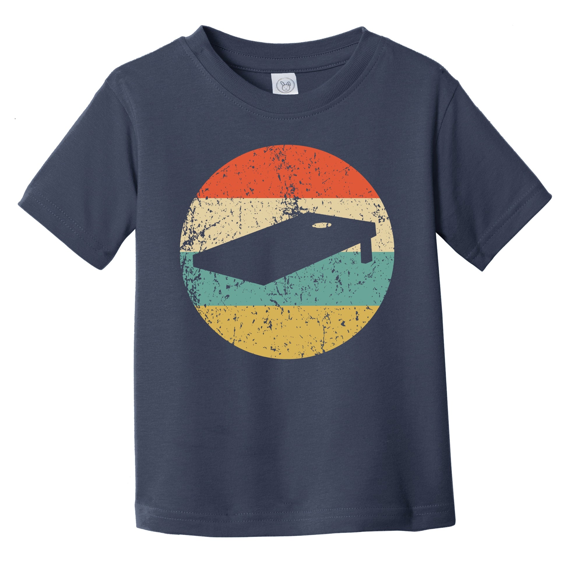 Retro Cornhole Board Icon Cornhole Infant Toddler T-Shirt