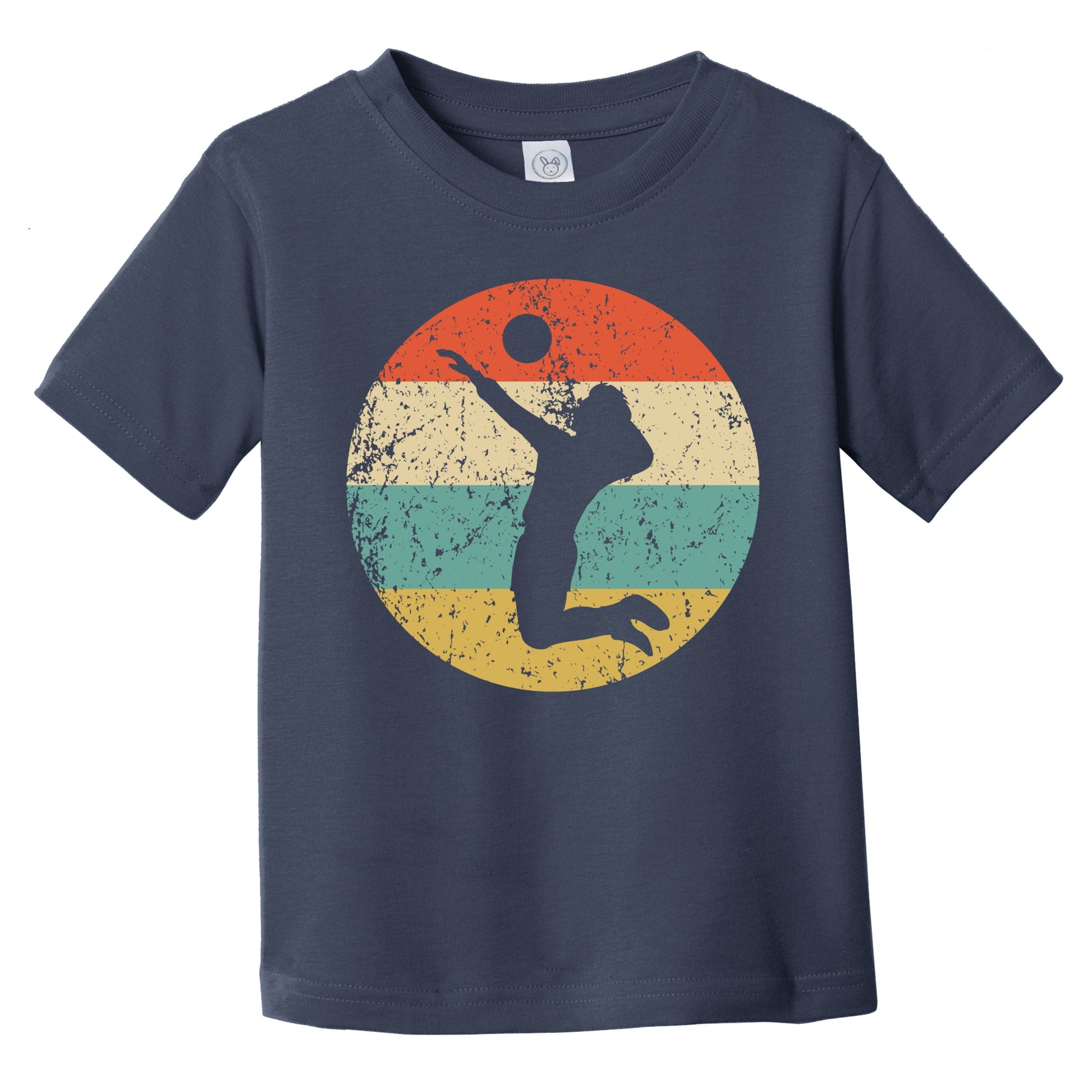 Retro Volleyball Player Icon Volleyball Infant Toddler T-Shirt