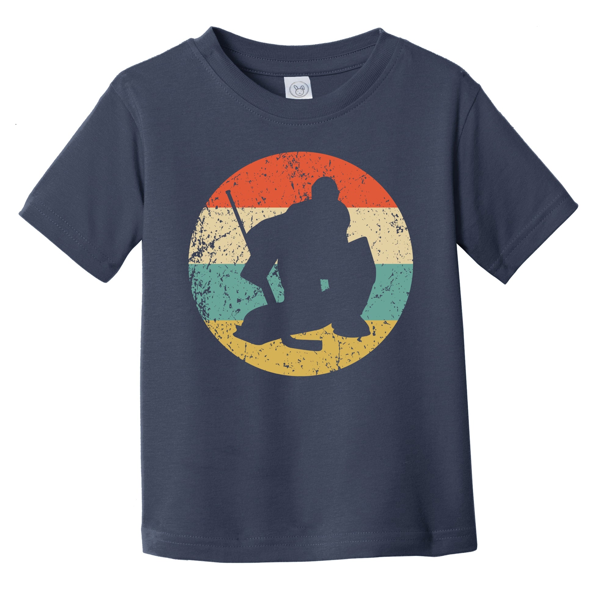 Retro Hockey Goalie Icon Hockey Infant Toddler T-Shirt