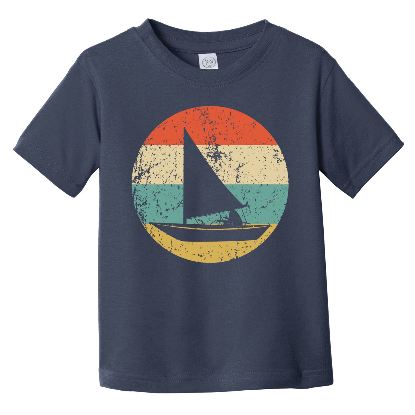 Retro Sail Boat Icon Sailing Infant Toddler T-Shirt