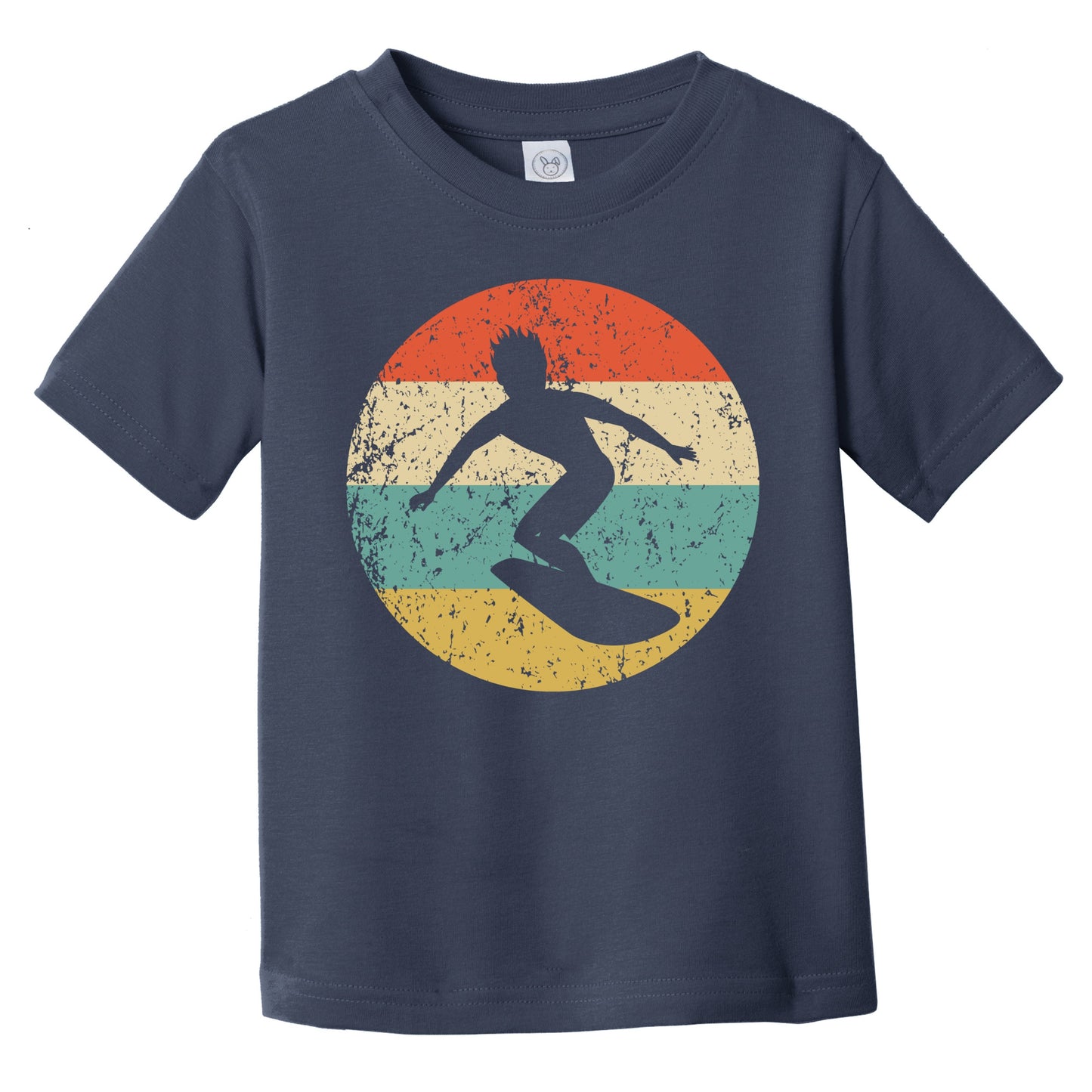 Retro Surfing Icon Surfer Infant Toddler T-Shirt