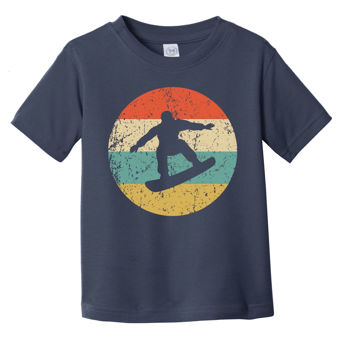 Retro Snowboarder Icon Snowboarding Infant Toddler T-Shirt