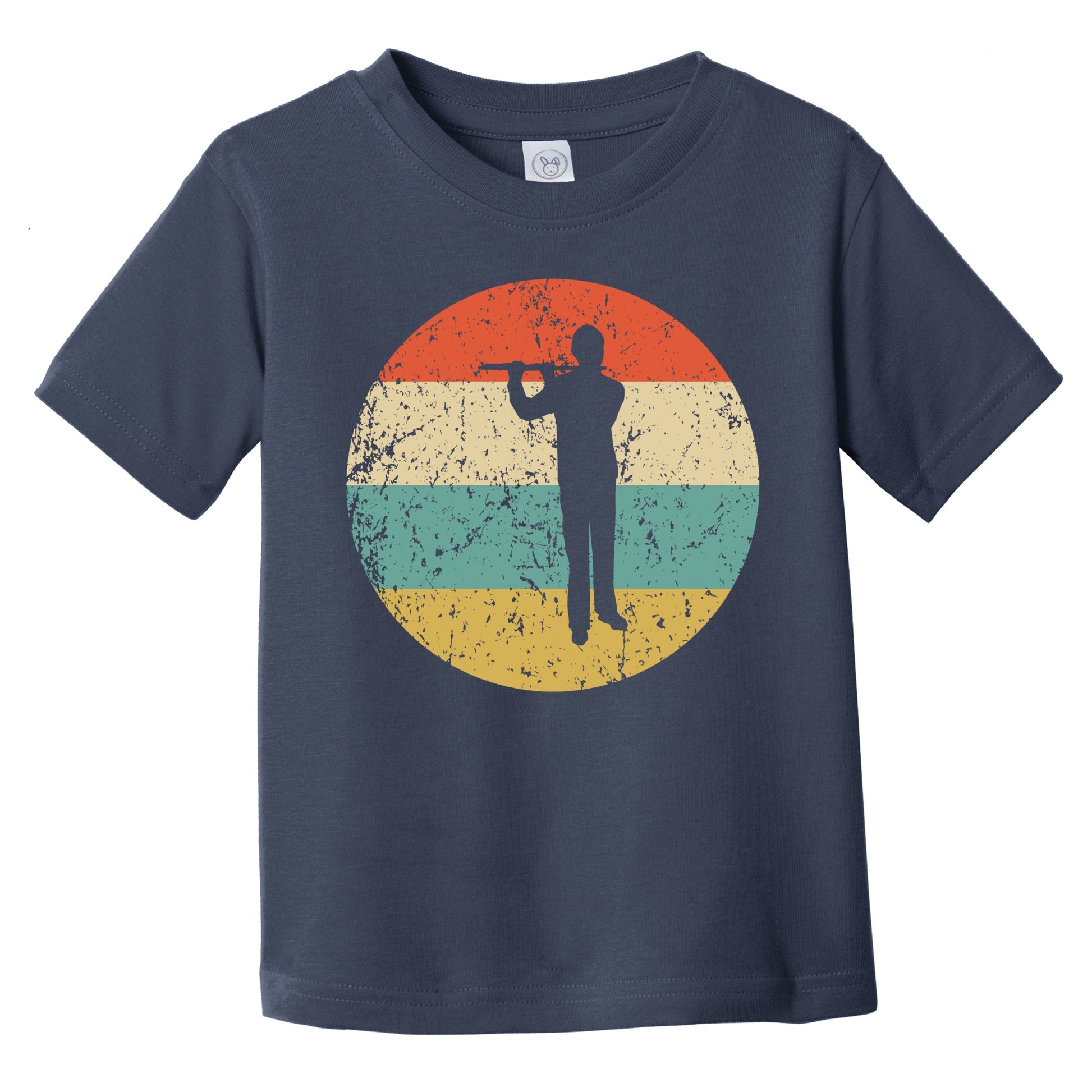 Retro Flautist Icon Flute Infant Toddler T-Shirt