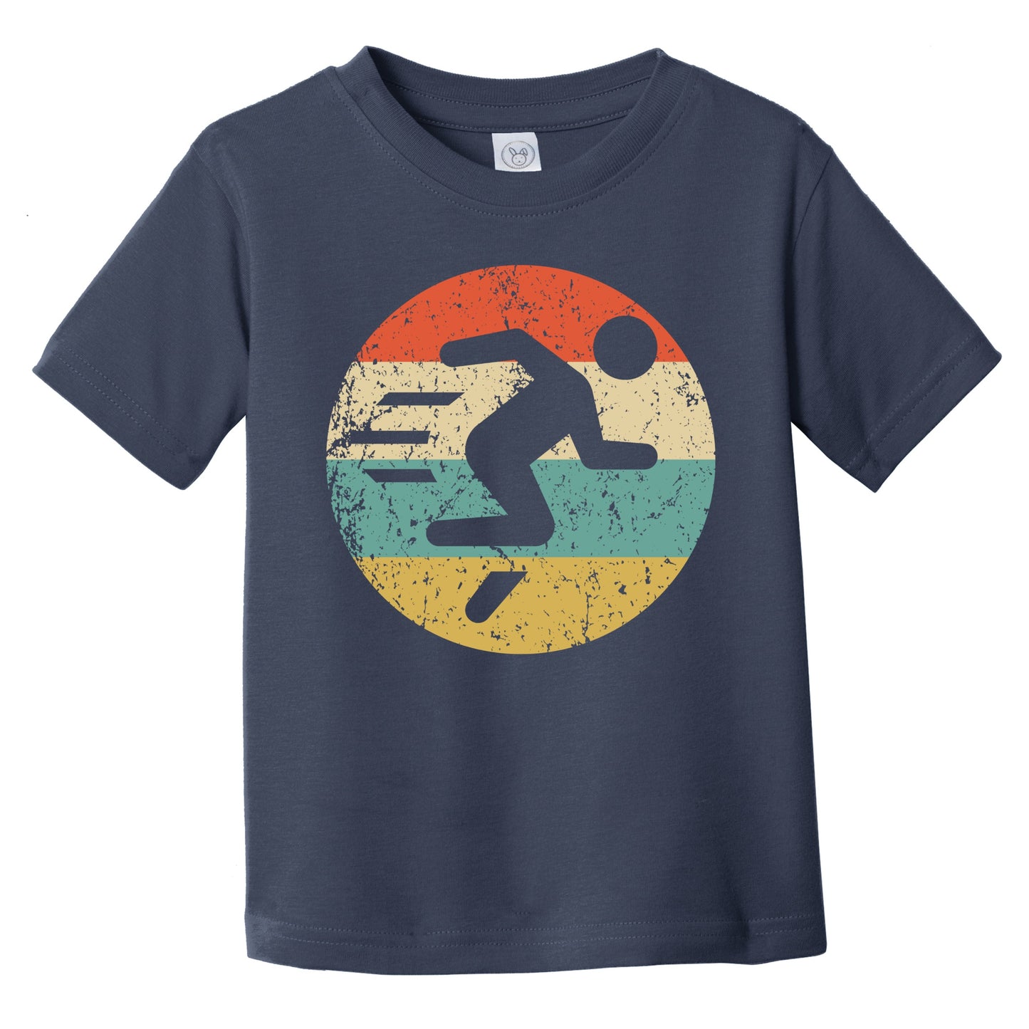 Retro Runner Icon Running Infant Toddler T-Shirt