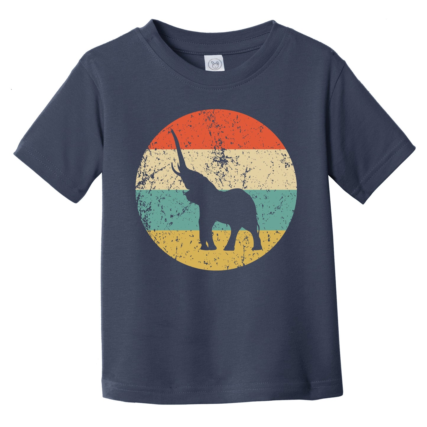 Retro Elephant Icon Animal Infant Toddler T-Shirt