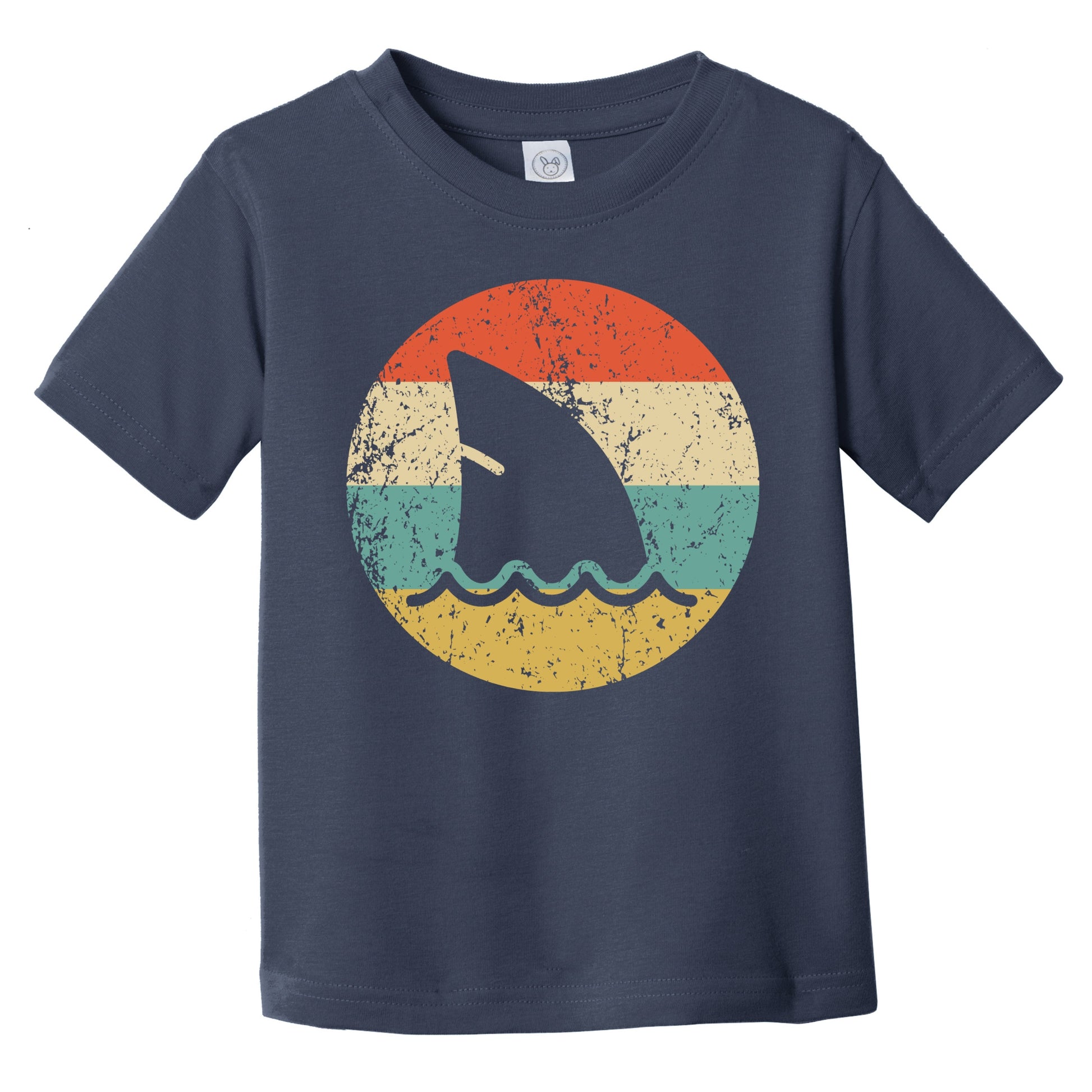 Retro Shark Fin Icon Shark Infant Toddler T-Shirt