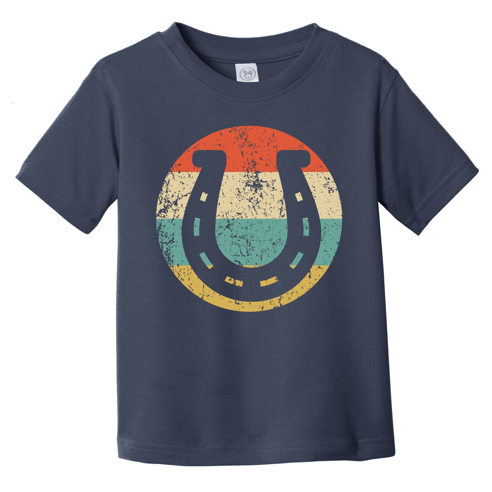 Retro Horseshoe Icon Lucky Infant Toddler T-Shirt