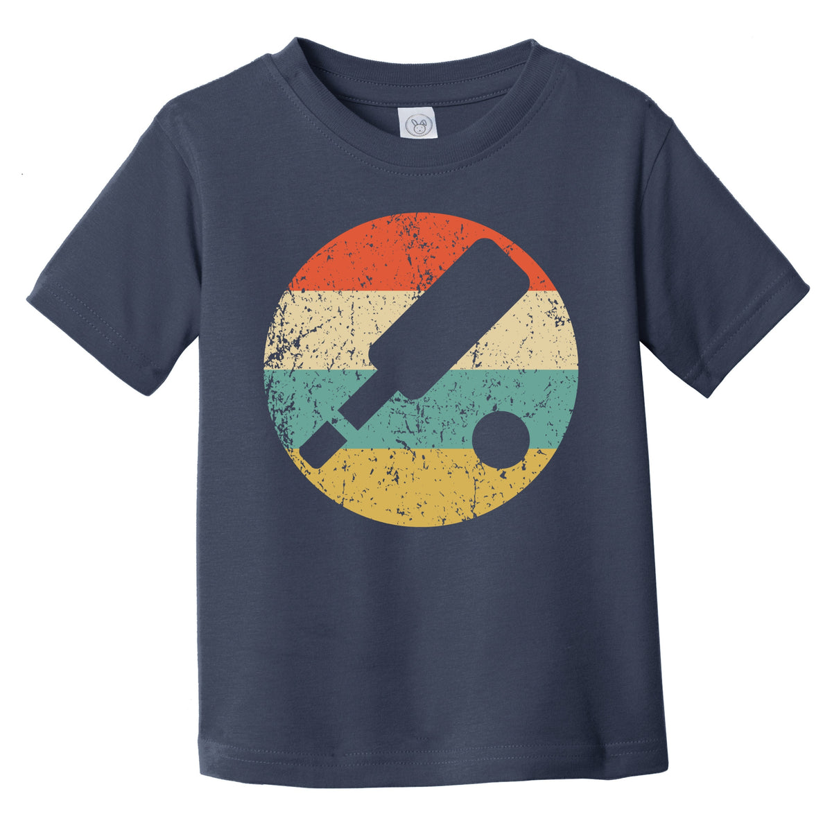Retro Cricket Paddle Icon Cricket Infant Toddler T-Shirt