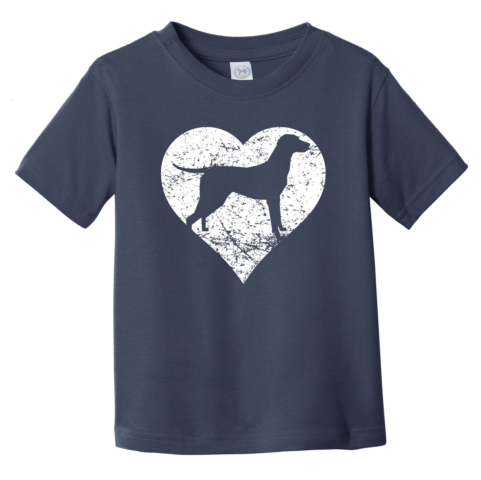 Distressed Vizsla Heart Dog Owner Graphic Infant Toddler T-Shirt