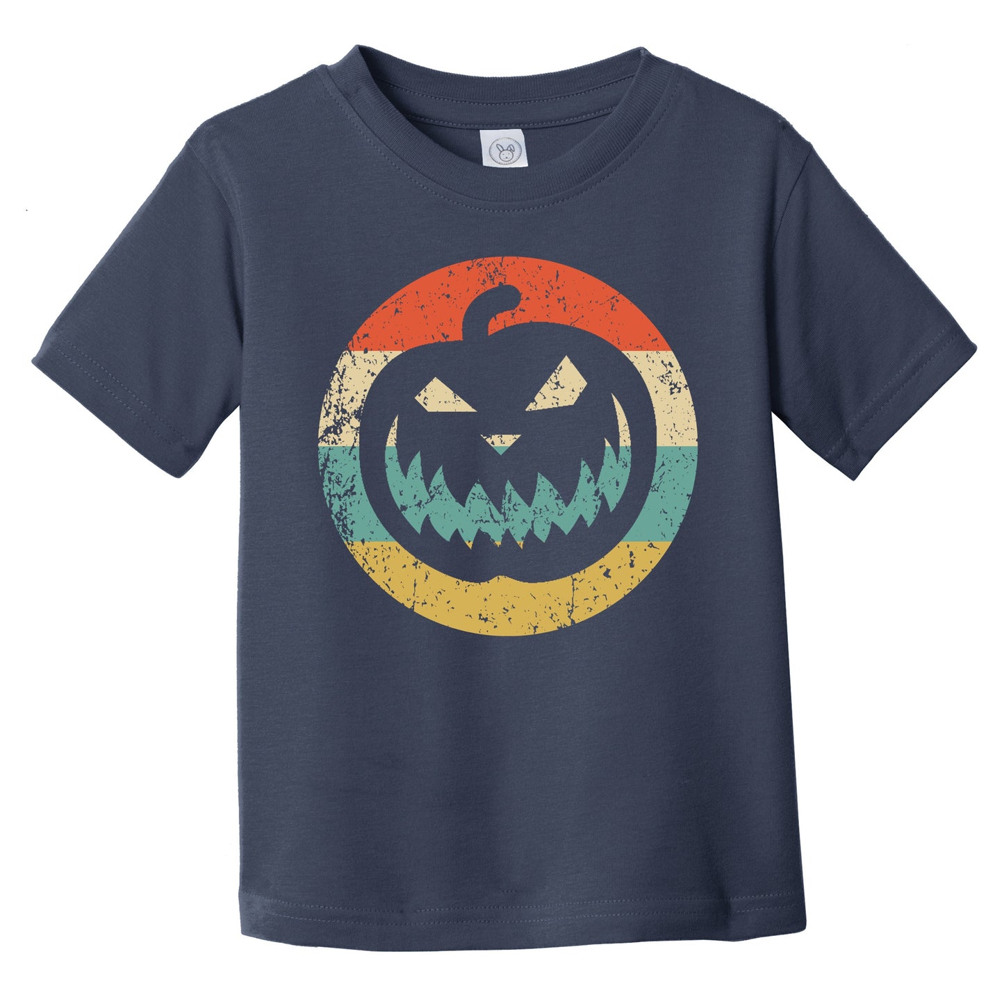 Halloween Retro Jack-O-Lantern Pumpkin Icon Infant Toddler T-Shirt