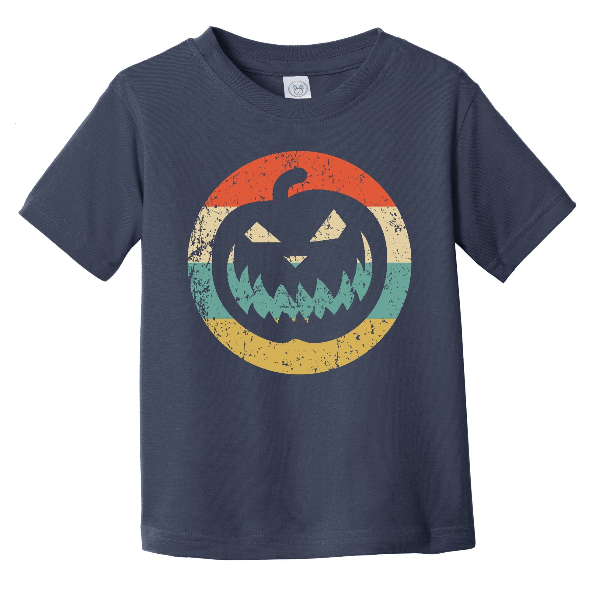 Halloween Retro Jack-O-Lantern Pumpkin Icon Infant Toddler T-Shirt
