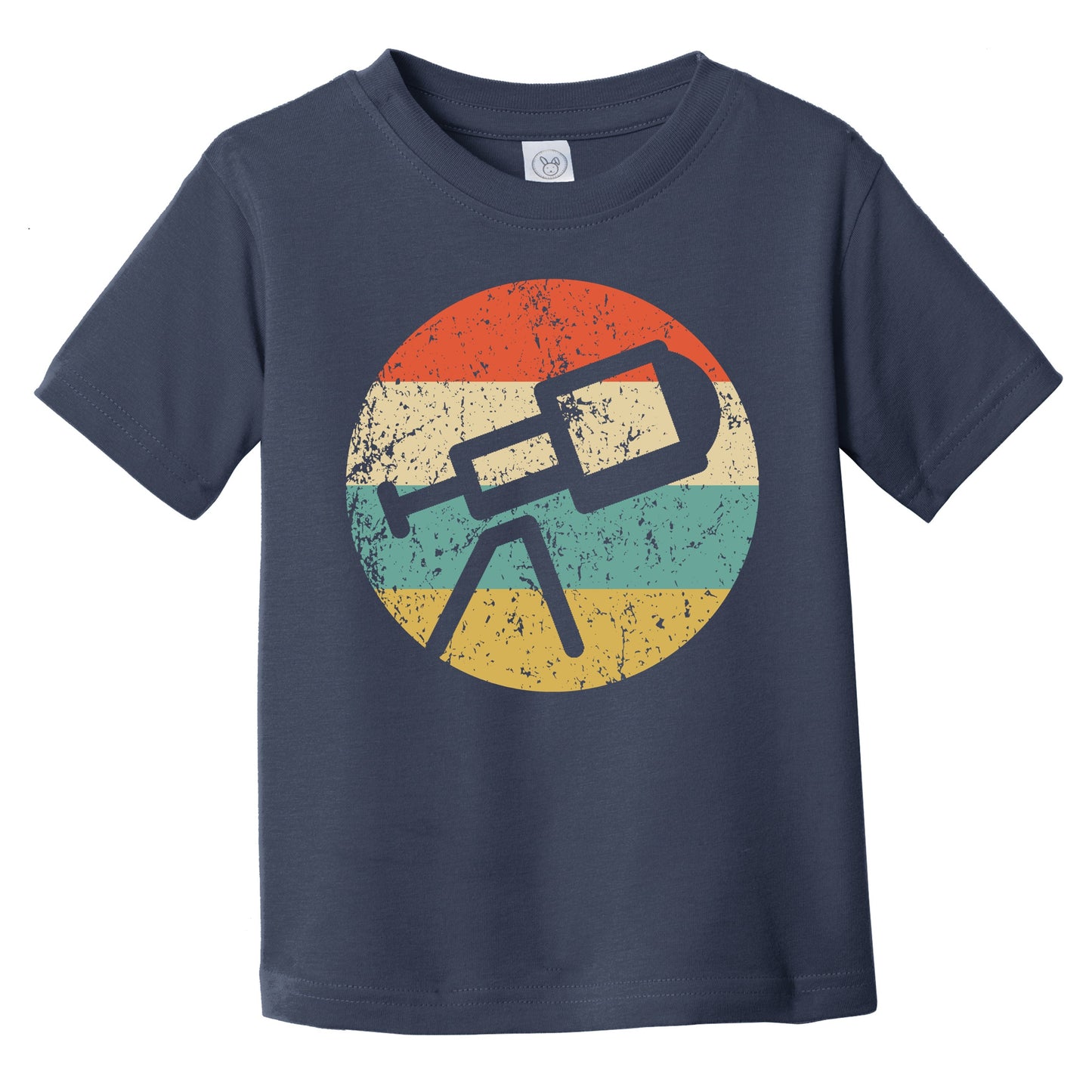 Space Science Astronomy Retro Telescope Icon Infant Toddler T-Shirt