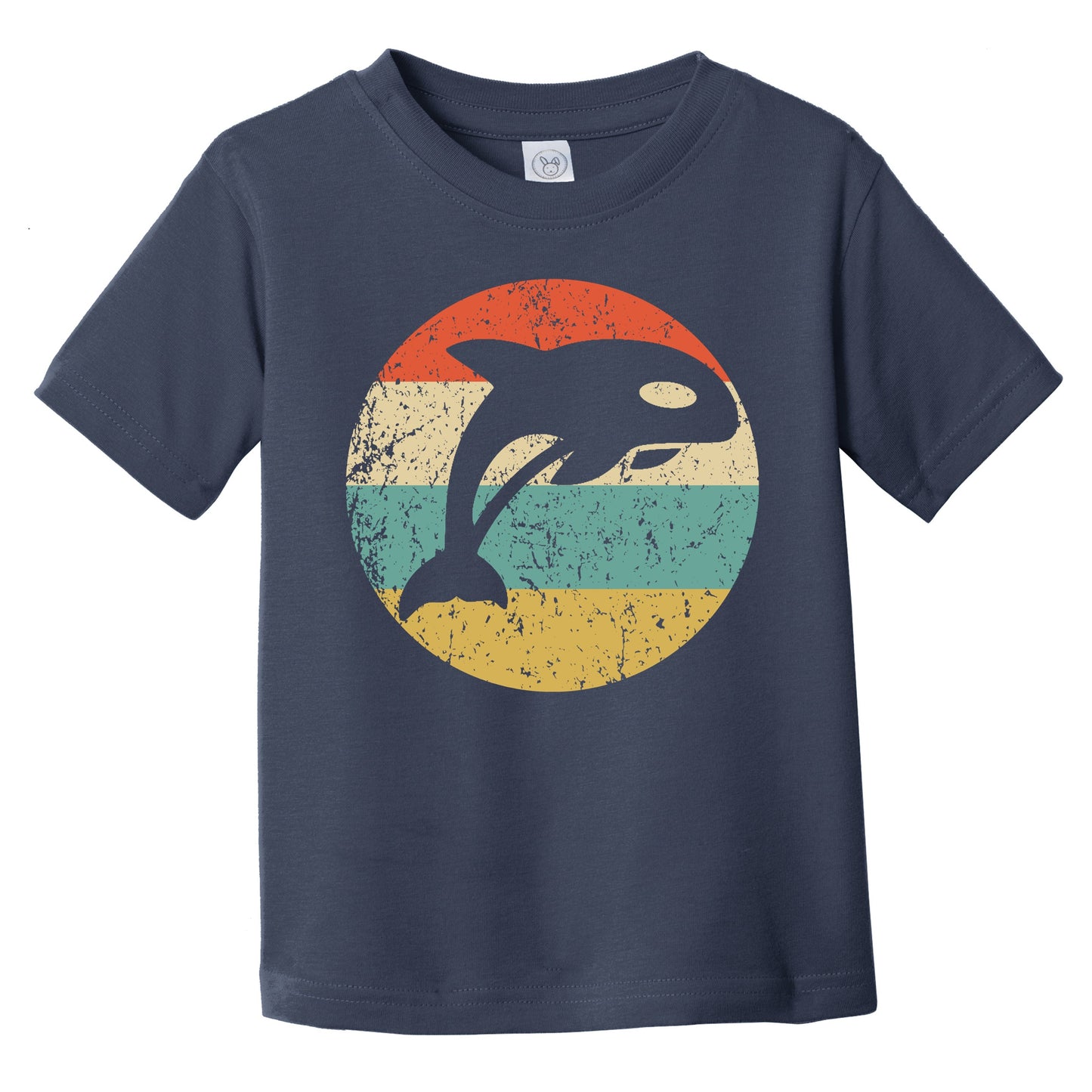 Killer Whale Retro Orca Whale Icon Infant Toddler T-Shirt