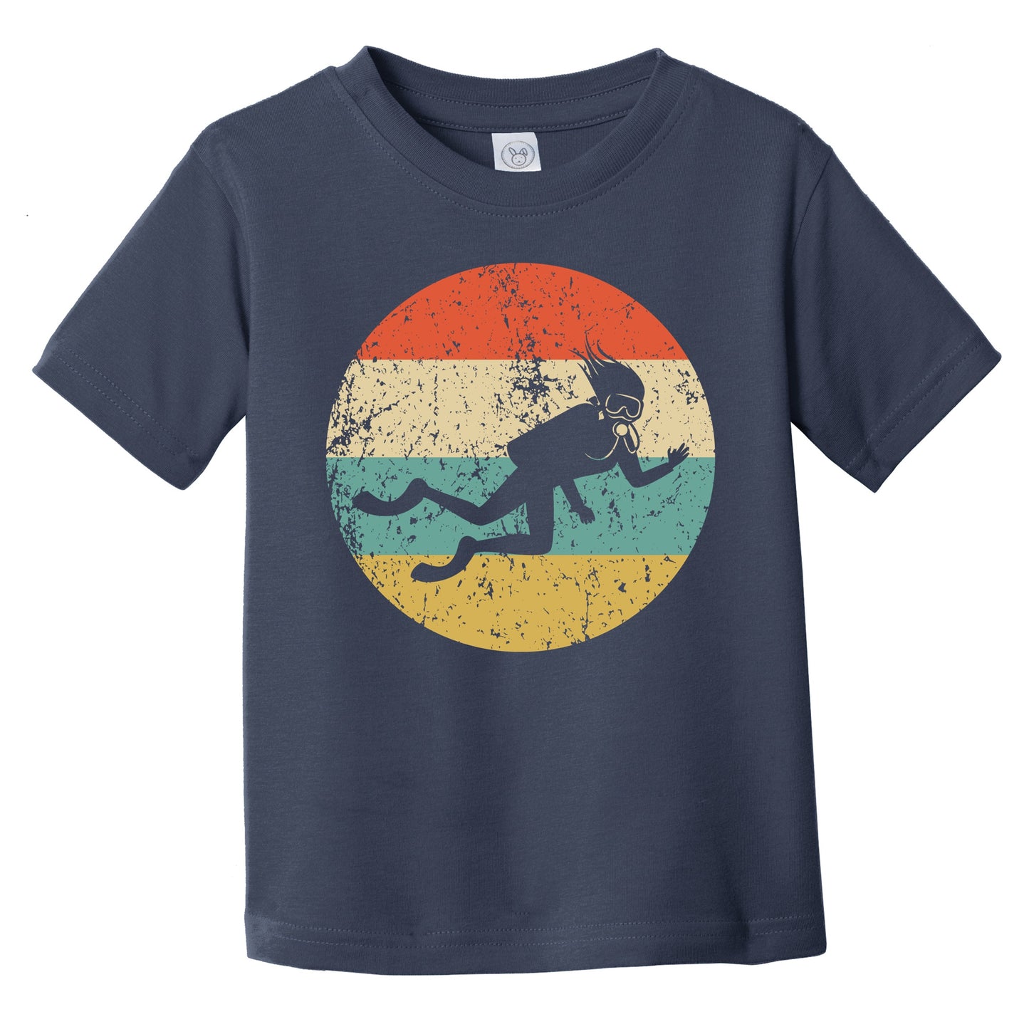 Scuba Diving Retro Scuba Diver Icon Infant Toddler T-Shirt